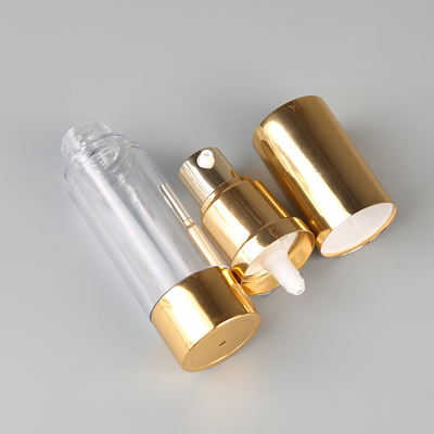 Mini Aluminum Pump Acrylic Airless-Glas Kosmetische Flessen 5ml 10ml 15ml