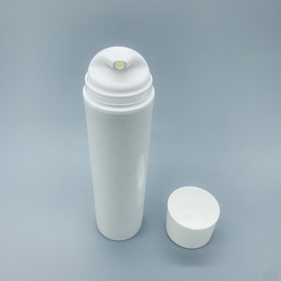 Britse Plastic Schoonheidsmiddelen Vacuüm Verpakkingsfles Zonder lucht 100 150 200 Ml