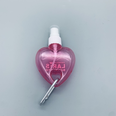Mini Heart Leaf Shape Cosmetic-de Handdesinfecterend middel van de HUISDIERENfles met Zeer belangrijke ketting