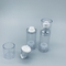 De zilveren transparante kosmetische verpakkende fles zonder lucht van de de lotionpomp van de lotionessentie pp