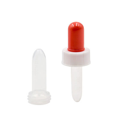 kwaliteit  0.25ml Red Head Plastic Bottle Dropper Pipette Packaging fabriek